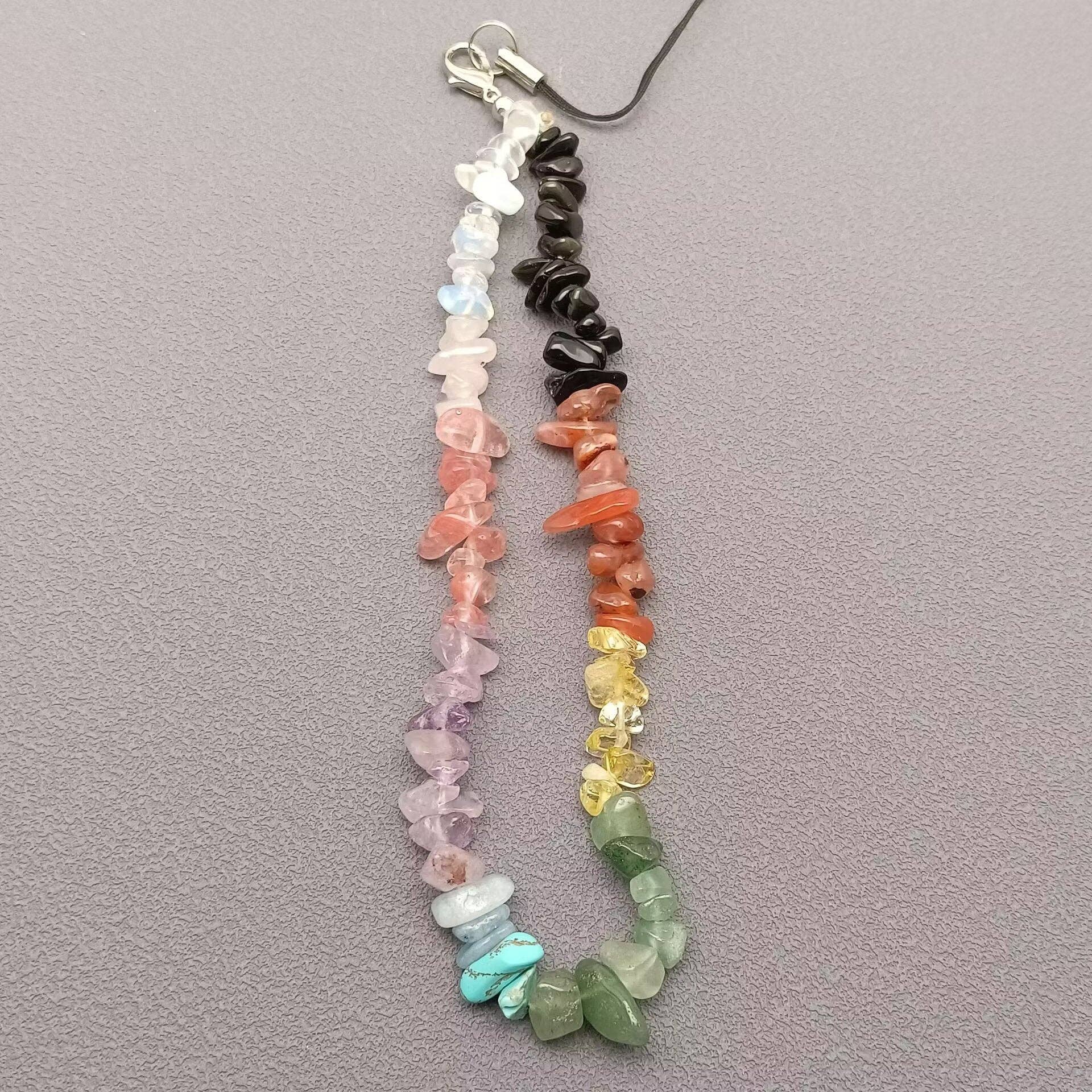 Mio Queena - Wholesale Phonecase Strap - Stone & Crystal & Pearl Beaded Phonecase Strap Lanyard - CS16