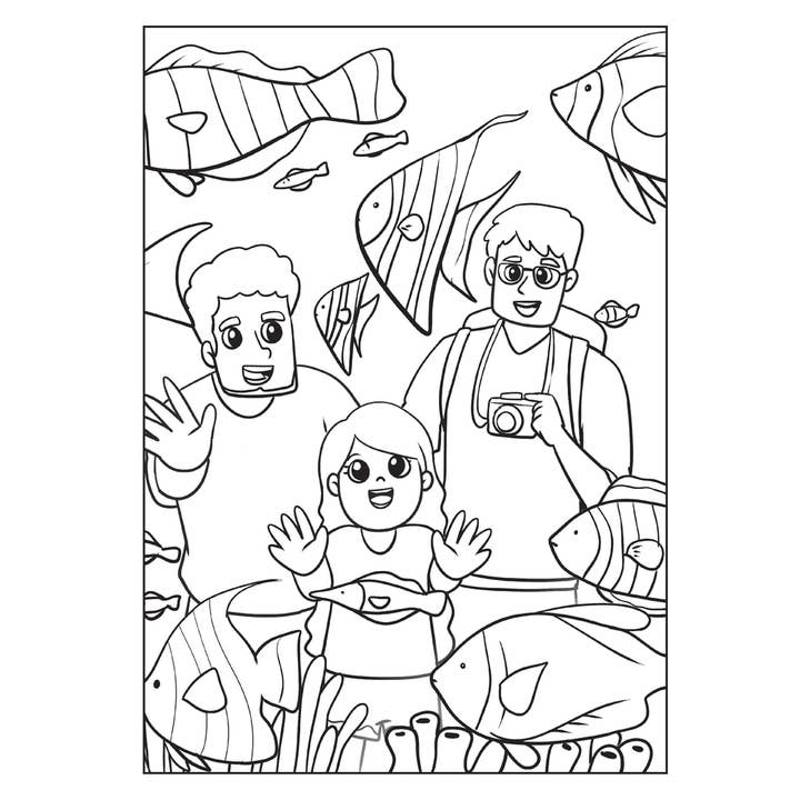 Independent Publishers Group - Vente Livre de coloriage – enfant et bébé - Livre de coloriage Mes papas et moi1