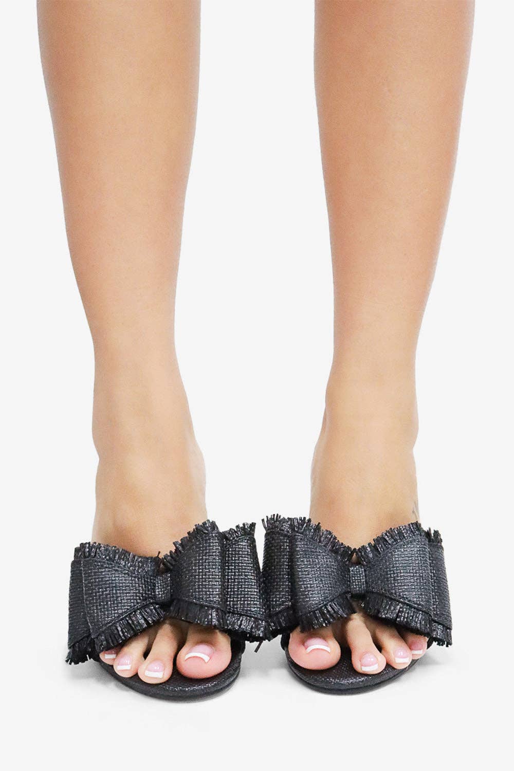 Lemonade Shoes - Wholesale High Heels - Women's - BEACH HOUSE - Raffia Bow Mules, Woven Finish, Stiletto Heel4