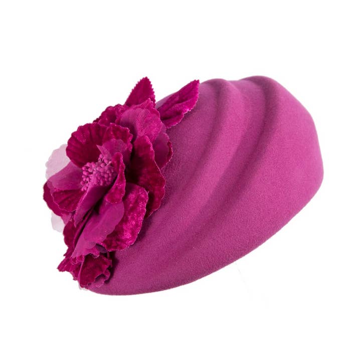 Max Alexander by Cupids Millinery Melbourne - Wholesale Fascinator hat – Women's - Wool Hat with Floral Accent – Winter Elegance17