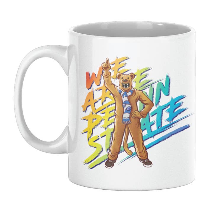 We are Penn State Rainbow Mug for wholesale by Lucky Mfg. Co.