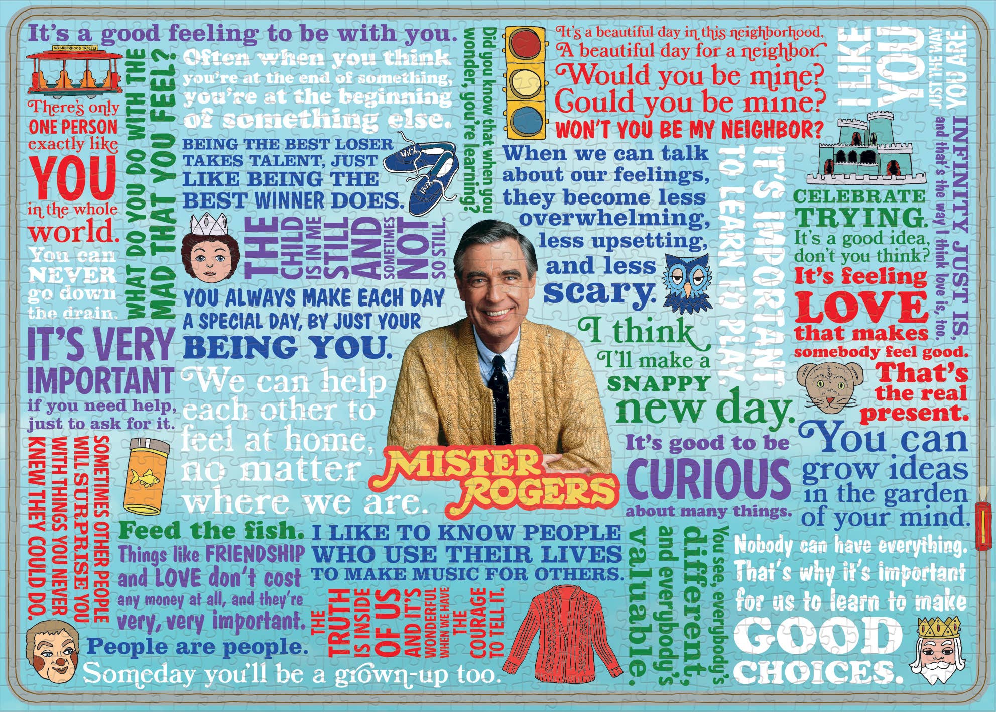 Unemployed Philosophers Guild - Vente Puzzle – adulte - Mister Rogers Puzzle1