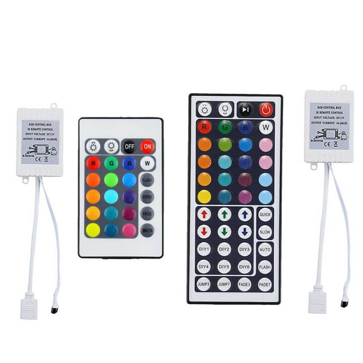 Ledsone - Wholesale Light bulb/puck - RGB LED Strip Controller | 12V IR Remote, 24/44 Keys ~ 54513