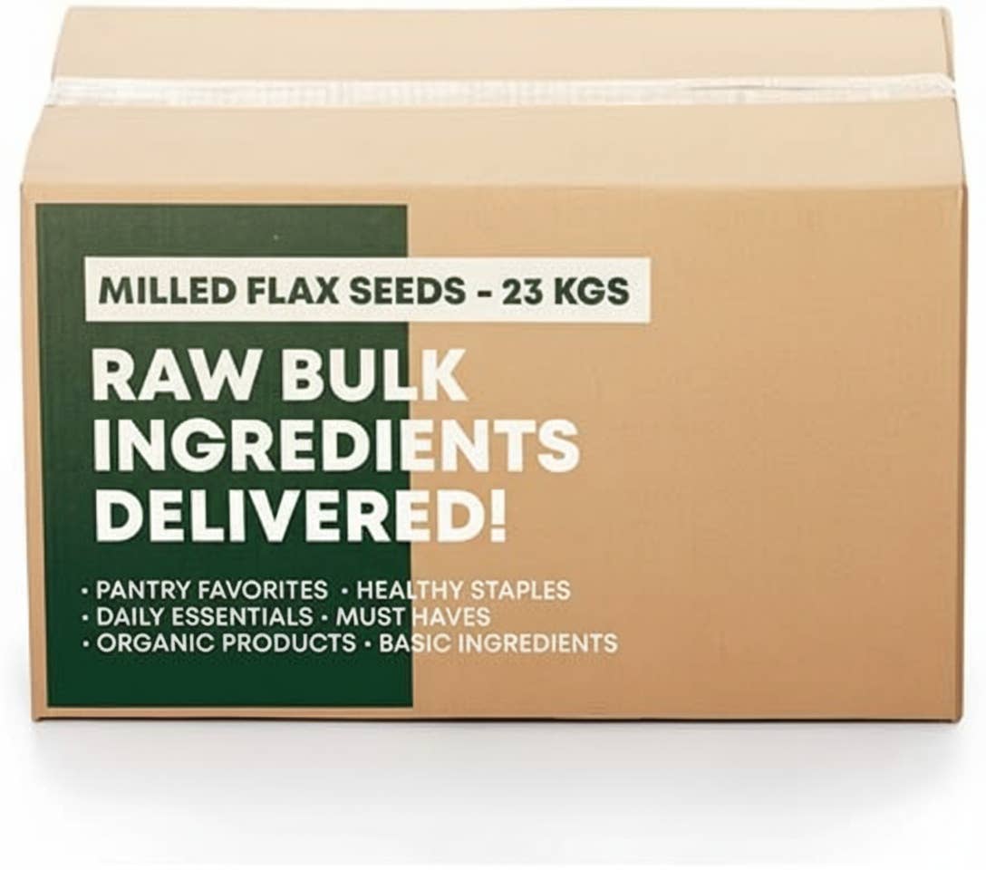 PRIDE INDIA BRANDS - Wholesale Plant Seeds - Natural Whole Brown Flax Seeds – 55 lbs. Bulk Bag
