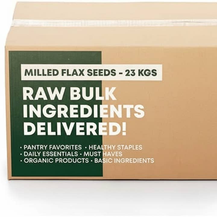 PRIDE INDIA BRANDS - Wholesale Plant Seeds - Natural Whole Brown Flax Seeds – 55 lbs. Bulk Bag0