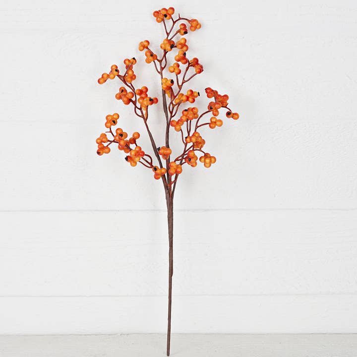 31659-20in Spray-Orange Red Pepperberry for wholesale by Impressive Enterprises, Inc.