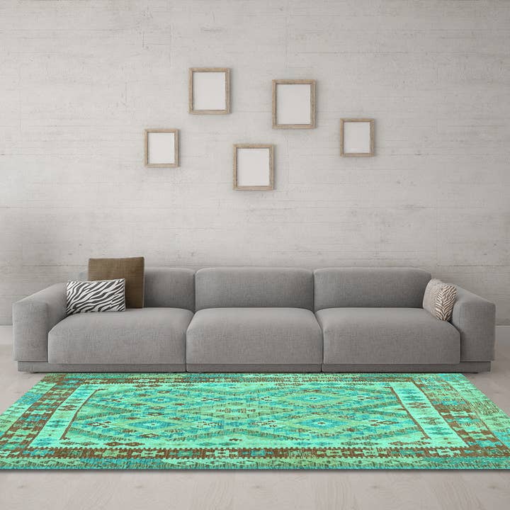 Maschinenwaschbare Teppiche aus der Region Südwest-Türkis für den Großhandel von Ahgly