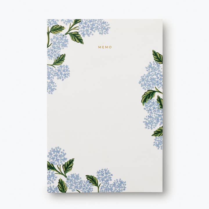 Rifle Paper Co. - Wholesale Notepad - Hydrangea Memo Notepad