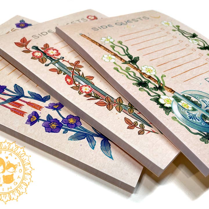 Stasia Burrington Illustration - Wholesale Notepad - Notepad - Side Quests - Great Axe3