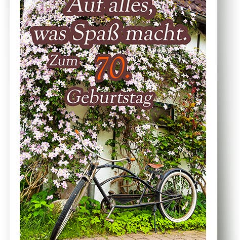 Número cumpleaños/tarjeta de felicitación/70 cumpleaños/ 5297708 para venta al por mayor de Yabué