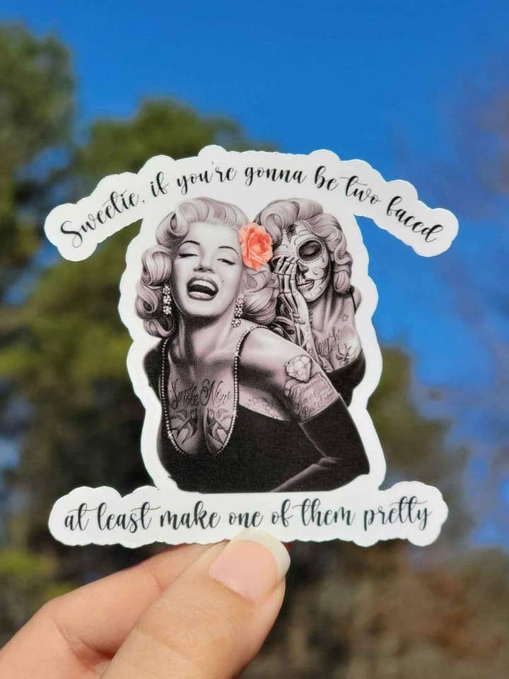 Etiqueta Marilyn Monroe Autocolante de Duas Face por atacado de A Little Design Company