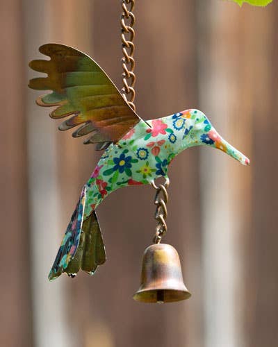 Ancient Graffiti - Wholesale Outdoor Ornament/Decor - Multicolor Floral Hummingbird Ornament0