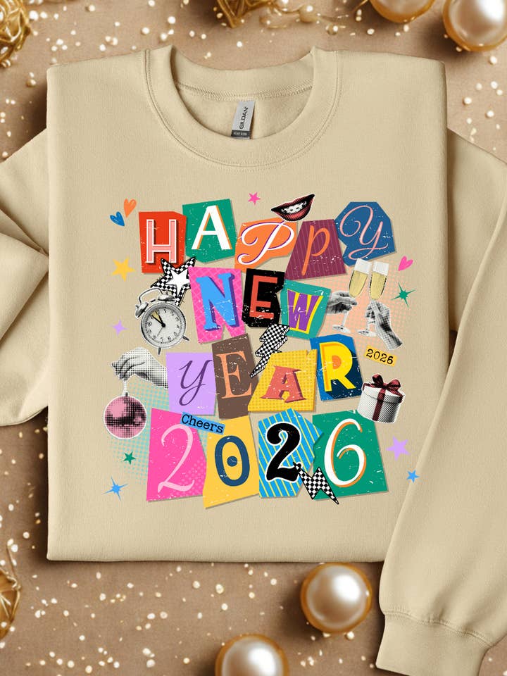 Scrappy New Years Tee for wholesale by Forty One Threads Wholesale