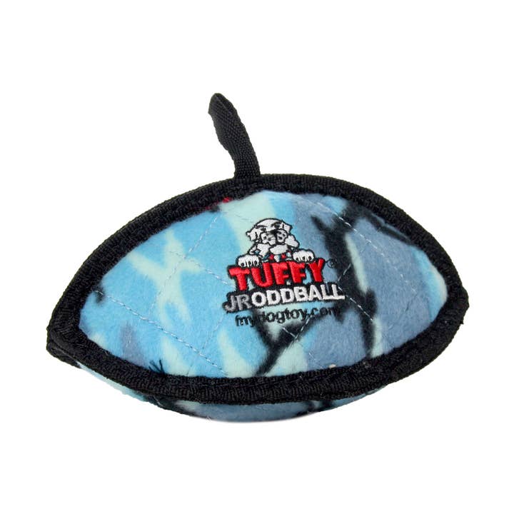 Tuffy Jr Odd Ball - Camo Blue, Tough, Durable Dog Toy for wholesale by Tuffy Dog Toys - VIP Products