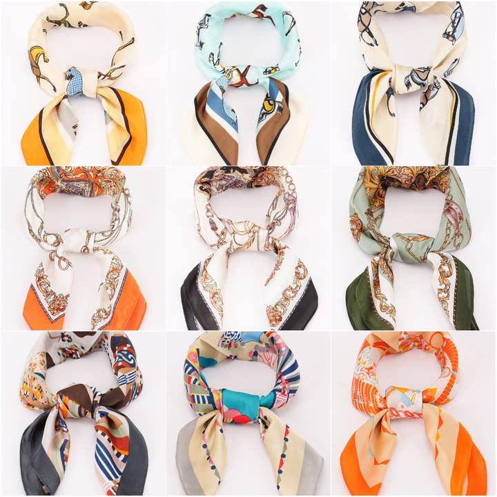 Gedrukte vierkante sjaal met zijdezacht gevoel AMS1907 1906 1903 voor wholesale door Oblige by G