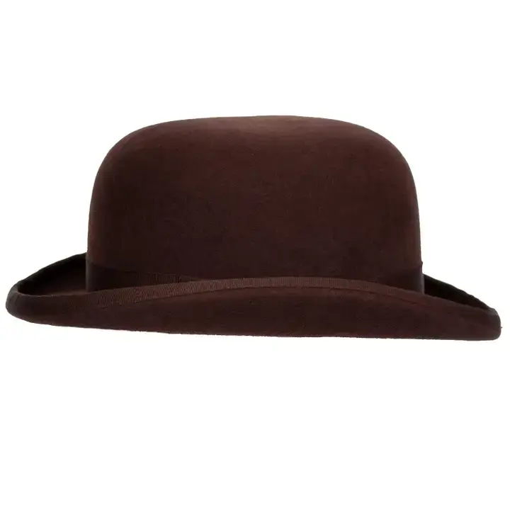 Levine Hat Company – wholesale Bowlerhatt - Herr – Fleming Svart Ull Derby av 9th Street Hats - Öppen Storlek 62