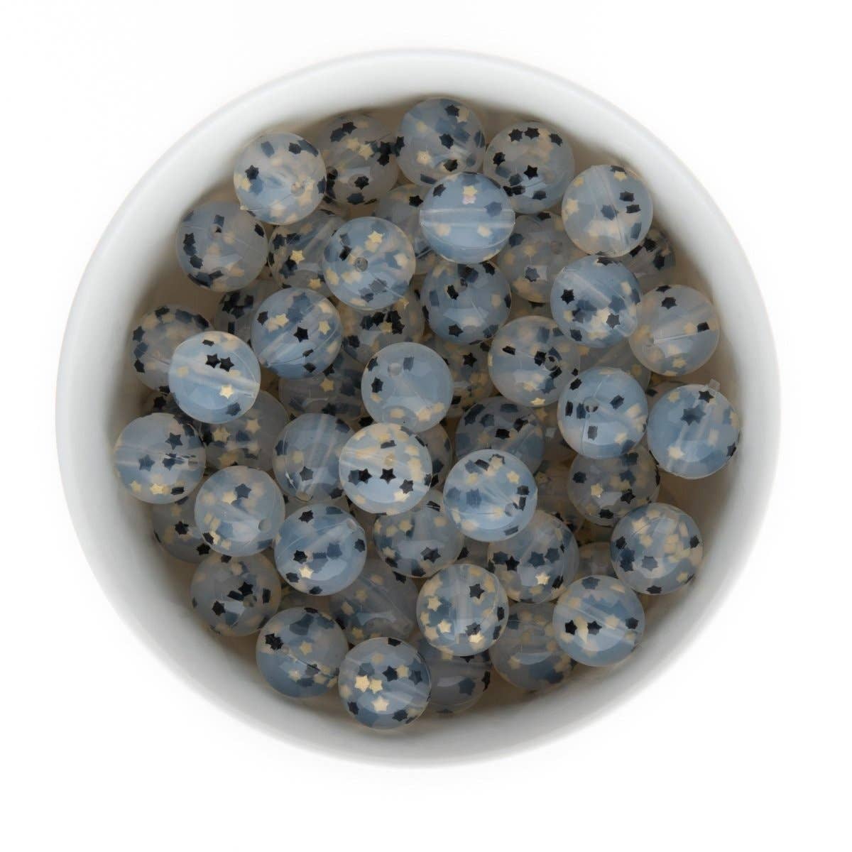 Cara & Co Silicone Craft Supply - Wholesale Craft Supplies - Sprinkle Silicone Round Beads - Loose Beads10