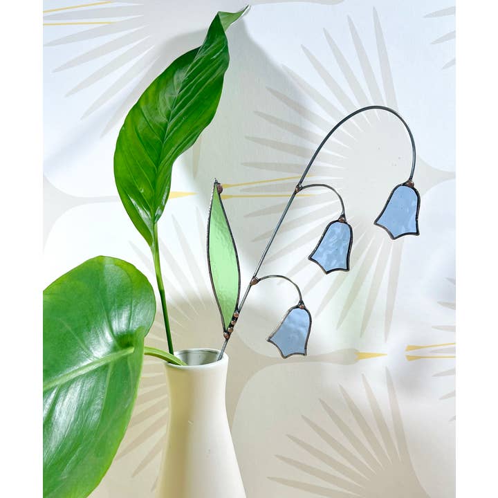 Samara Designs Studio - Wholesale Artificial Flowers - Stained Glass Bluebell Stem