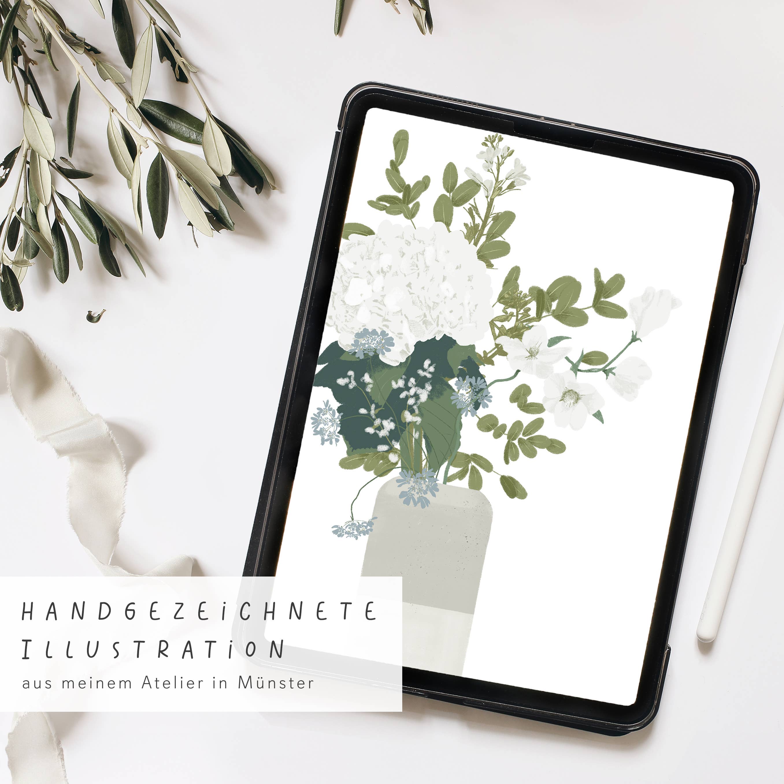 Wildblumen Atelier - Wholesale Congratulations Card - Greeting card congratulations vase with flowers, FSC2