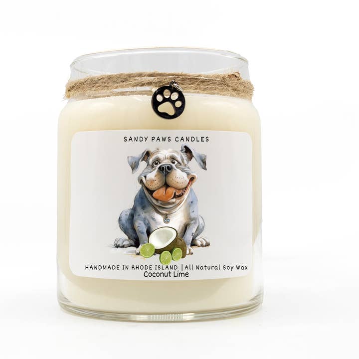 Sandy Paws Candles - Wholesale Jar/Filled Candle - Quirky Dogs - Soy Wax Candles25