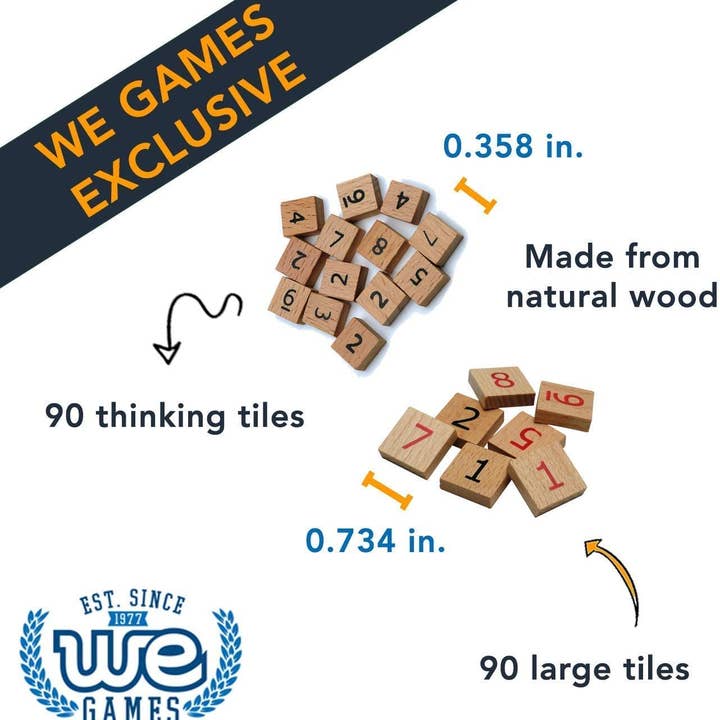 Wood Expressions - Wholesale Board Game - Wooden Sudoku Board in Walnut Stain - 11.5 in.3