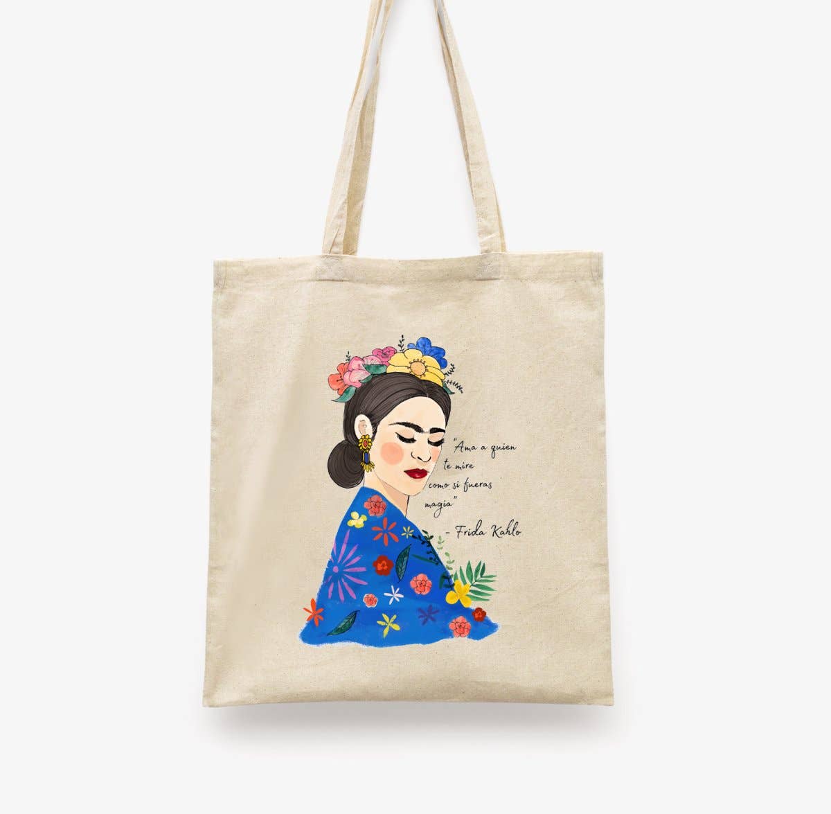 DesignPlace - Wholesale Tote Bag - Women's - Frida Acuarela cotton handbag