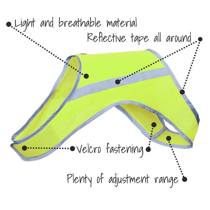 FINNERO - Wholesale Pet Vest - Dog - FINNERO ATTE Reflective Dog Attention Vest, 3 colors3