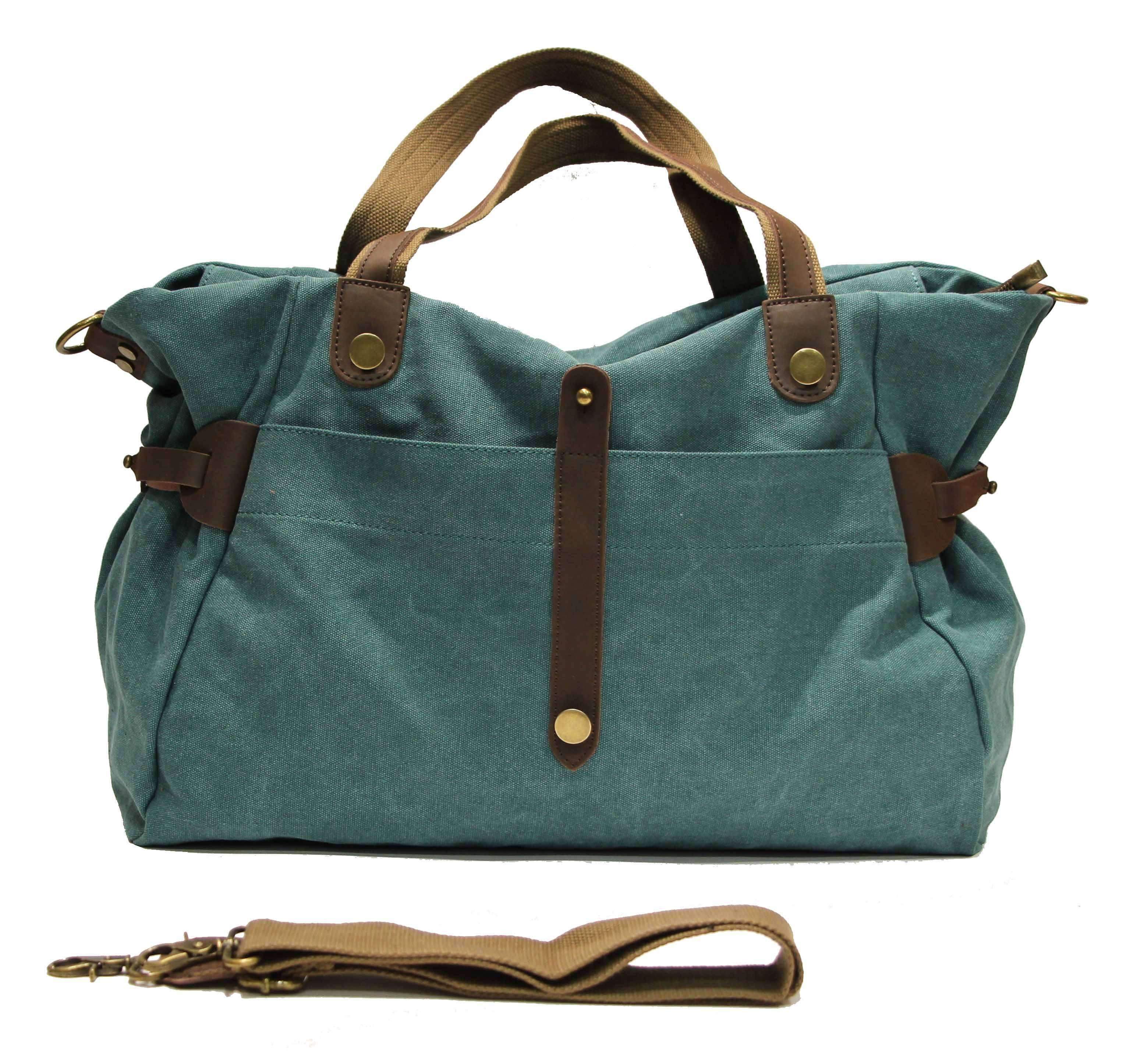 ZEDE PARIS - Wholesale Weekender Bag - Women's - SAINT-LAZARE - Weekend travel sports bag in canvas and leather27