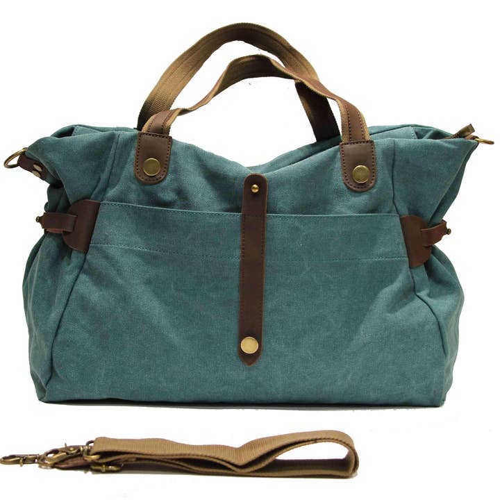 ZEDE PARIS - Wholesale Weekender Bag - Women's - SAINT-LAZARE - Weekend travel sports bag in canvas and leather27