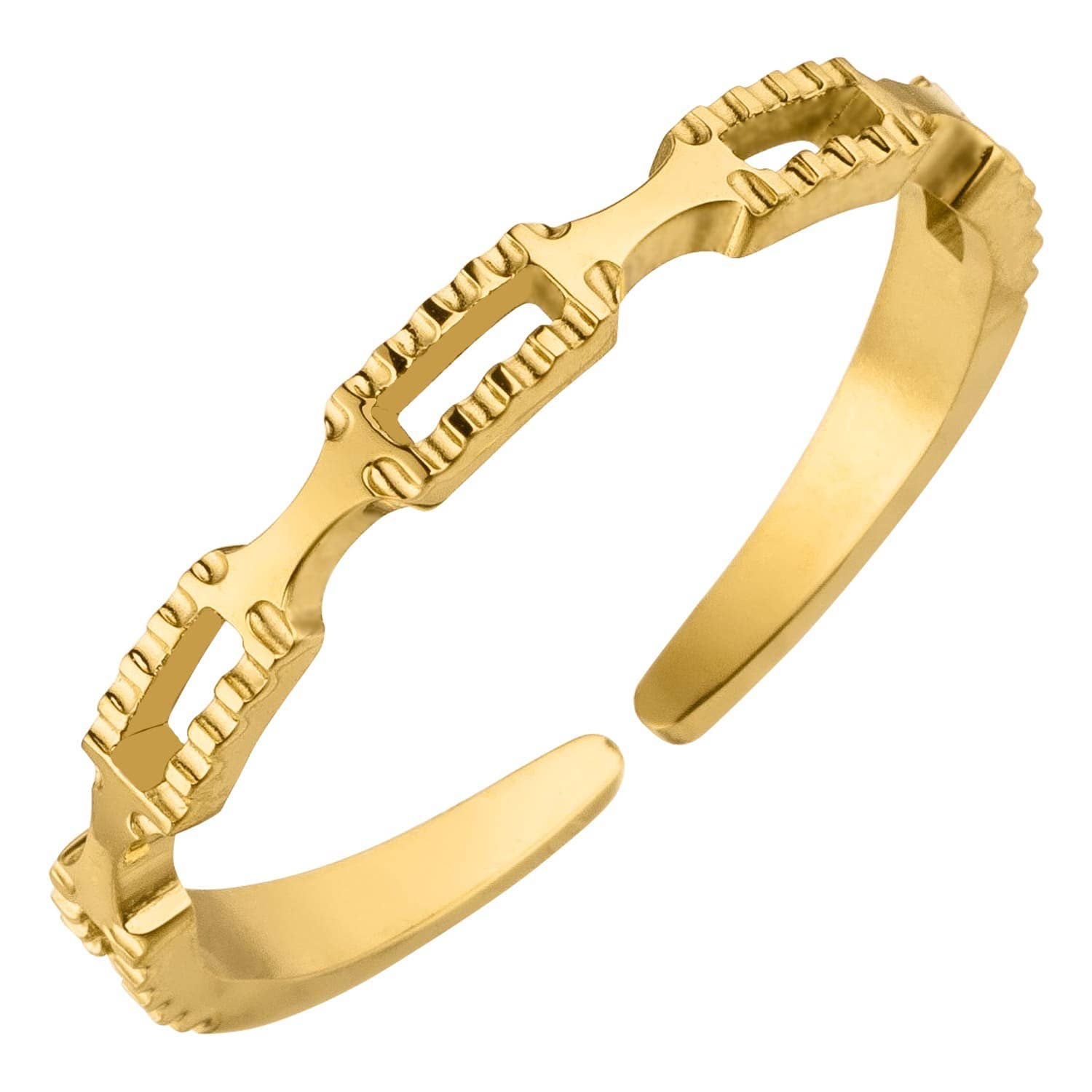 Schmuckgroßhandel - Wholesale Band/Stacked Ring - Sila ring | 18k gold plated1