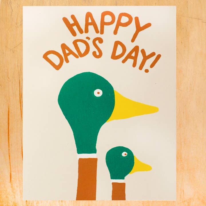 CARTE DE VŒUX CANARD POUR LA FÊTE DES PÈRES pour la vente par Alphabet Studios