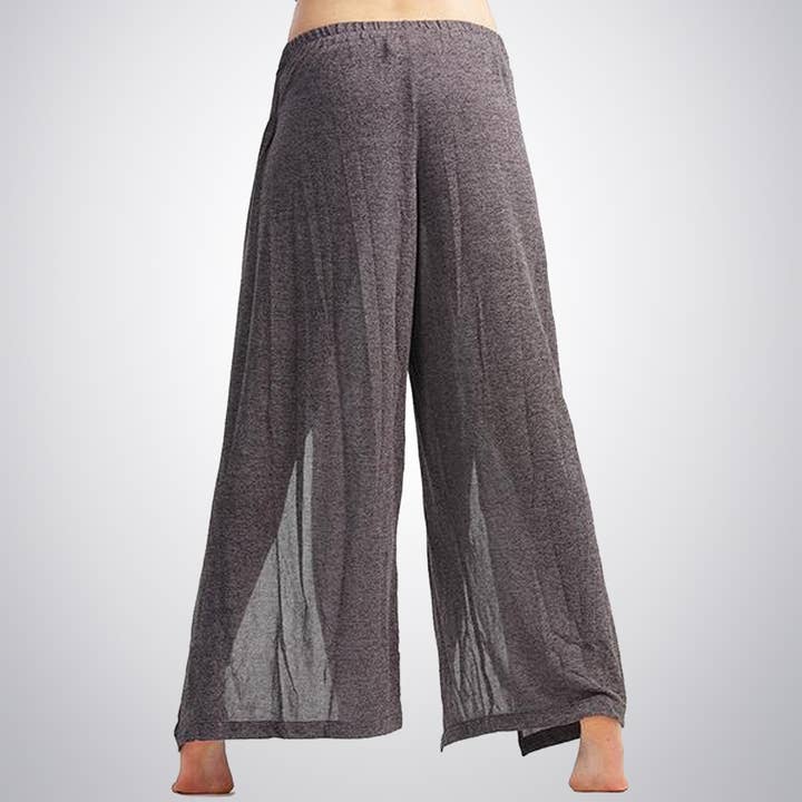 Hands To Hearts - Wholesale Pants - Women's - Split Leg Pant Woven Charcoal1