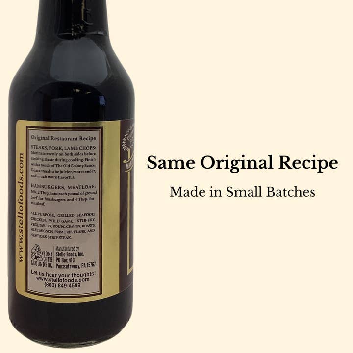 Stello Foods, Inc. - Wholesale Sauce - The Old Colony Sauce 10 oz2