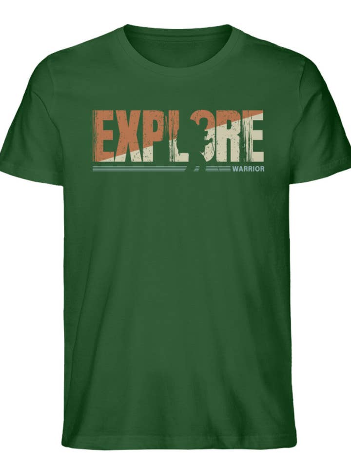 Explore Warrior - Herren Premium Organic Shirt für den Großhandel von Uwaldu