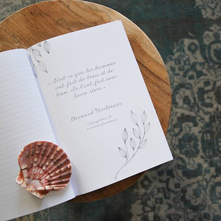 Bleu Coquille - Wholesale Notebook - Stationery A5 Notebook - Blue Shells 🐚