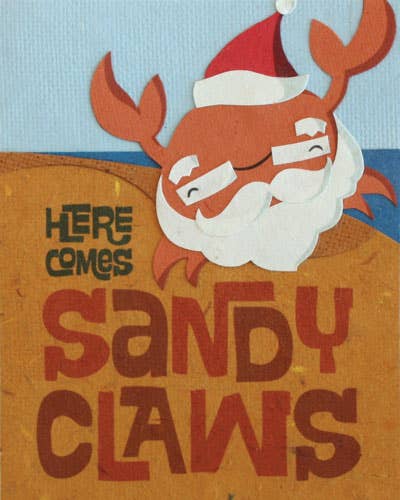 Good Paper - Wholesale Christmas Card - Sandy Claws0