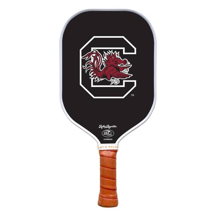 South Carolina Gamecocks Black Block C Pickleball Paddle (B2B) for wholesale by Rally Republic