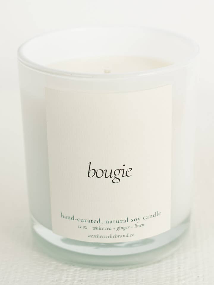 BOUGIE | Thé blanc + Gingembre + Lin pour la vente par NAI
