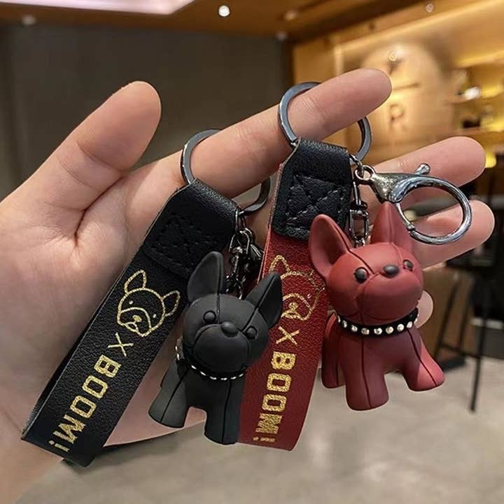 UZ Wholesale Store - Wholesale Keychain - Women's - Charming French Bulldog Keychain
