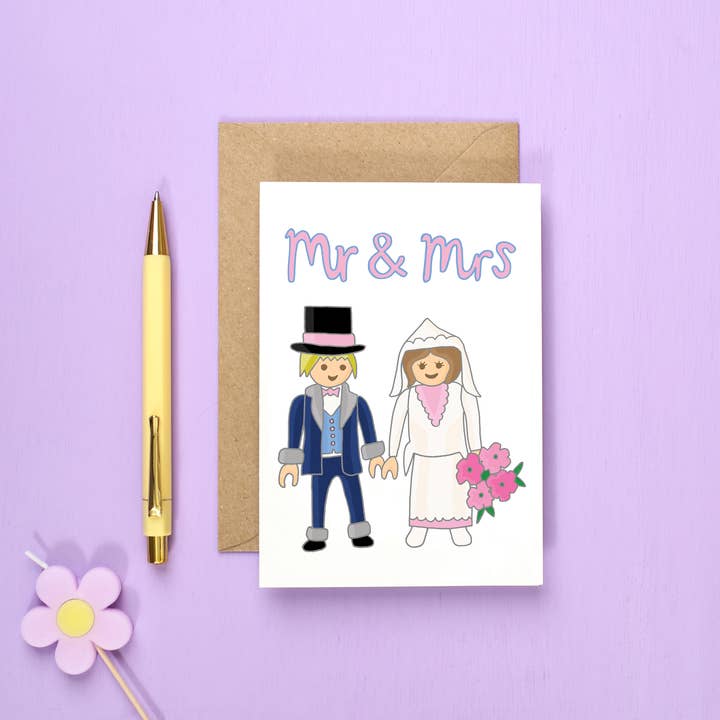 You've Got Pen On Your Face – wholesale Wedding card – Mr and Mrs Greeting Card | Cute Wedding Card | Love Card2