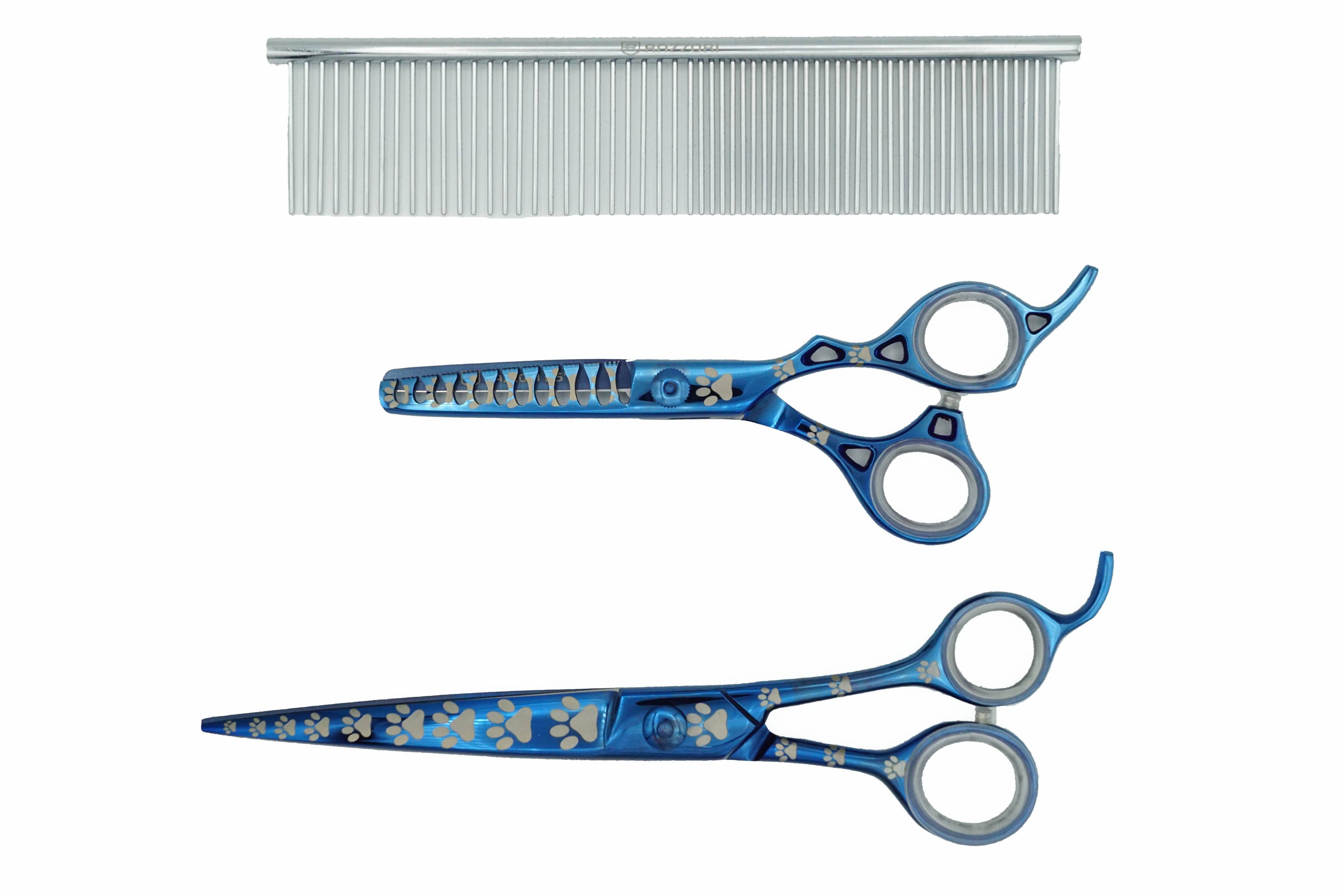 Razzori – wholesale Pet grooming tool – Dog – Pro Pet Shears - Set Blue #010