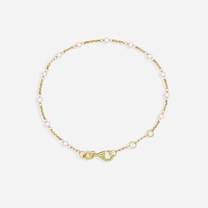 Porter Lyons - Wholesale Link & Chain Bracelet - Pearl Station Bracelet0