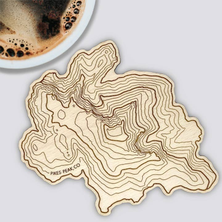 SML | Simple Modern Living - Wholesale Coasters - Colorado Mountains Topography Coasters - Set of 44