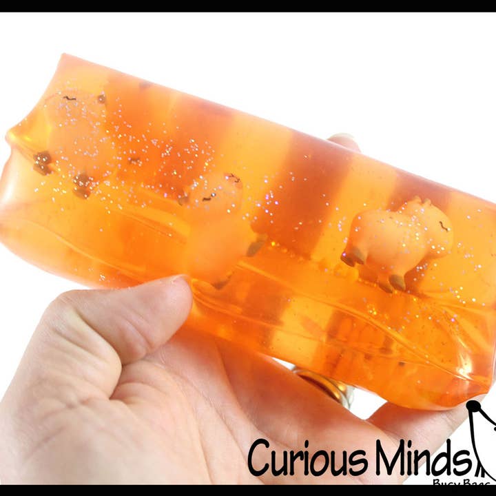 Curious Minds Toys - Vente Jouet mou – enfant et bébé - 1 jouet anti-stress en forme de serpent en tube rempli d'eau, un Capybara géant :6