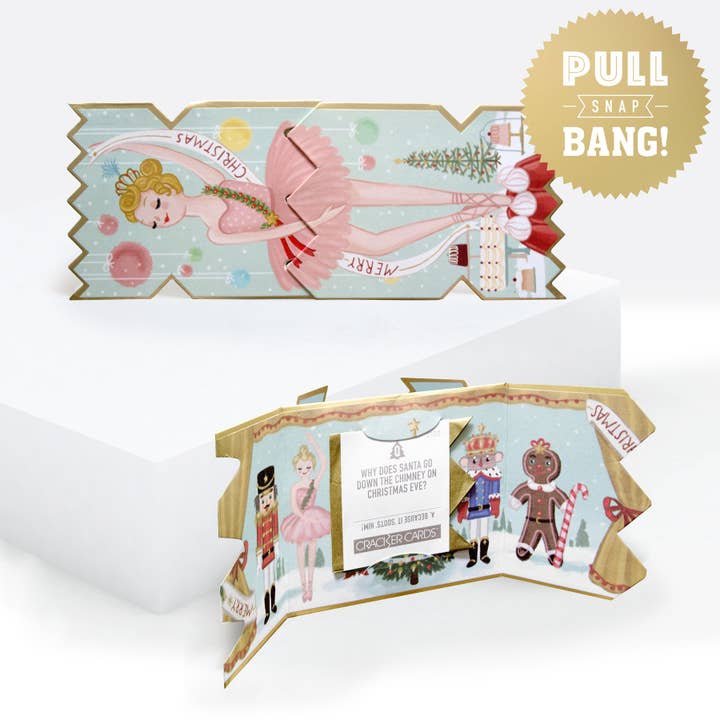 Nøddeknækkeren fe Jul Cracker Card for engroshandel hos My Design Collections