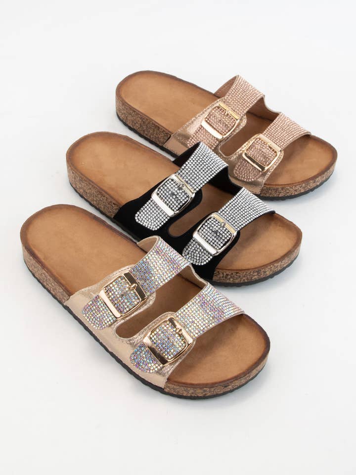 CCOCCI - Wholesale Sandals - Women's - JEWELED BIRKENSTOCK SLIDE9