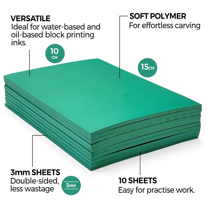 Zieler - Wholesale Craft Supplies - A6 Soft Cut Lino Printing Bloc Sheets (150mm x 100mm x 3mm)1
