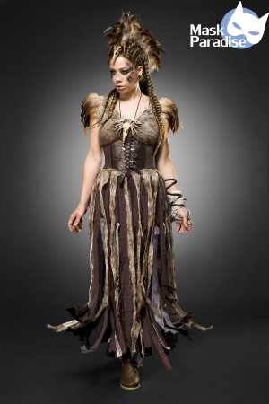 marrón/beige Disfraz Completo de Guerrero Apocalíptico para Hombre de venta al por mayor en Faire2