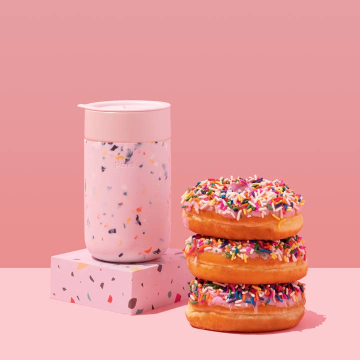 W&P - Wholesale Coffee Mug - Ceramic Reusable Coffee Mug 16oz - Terrazzo2