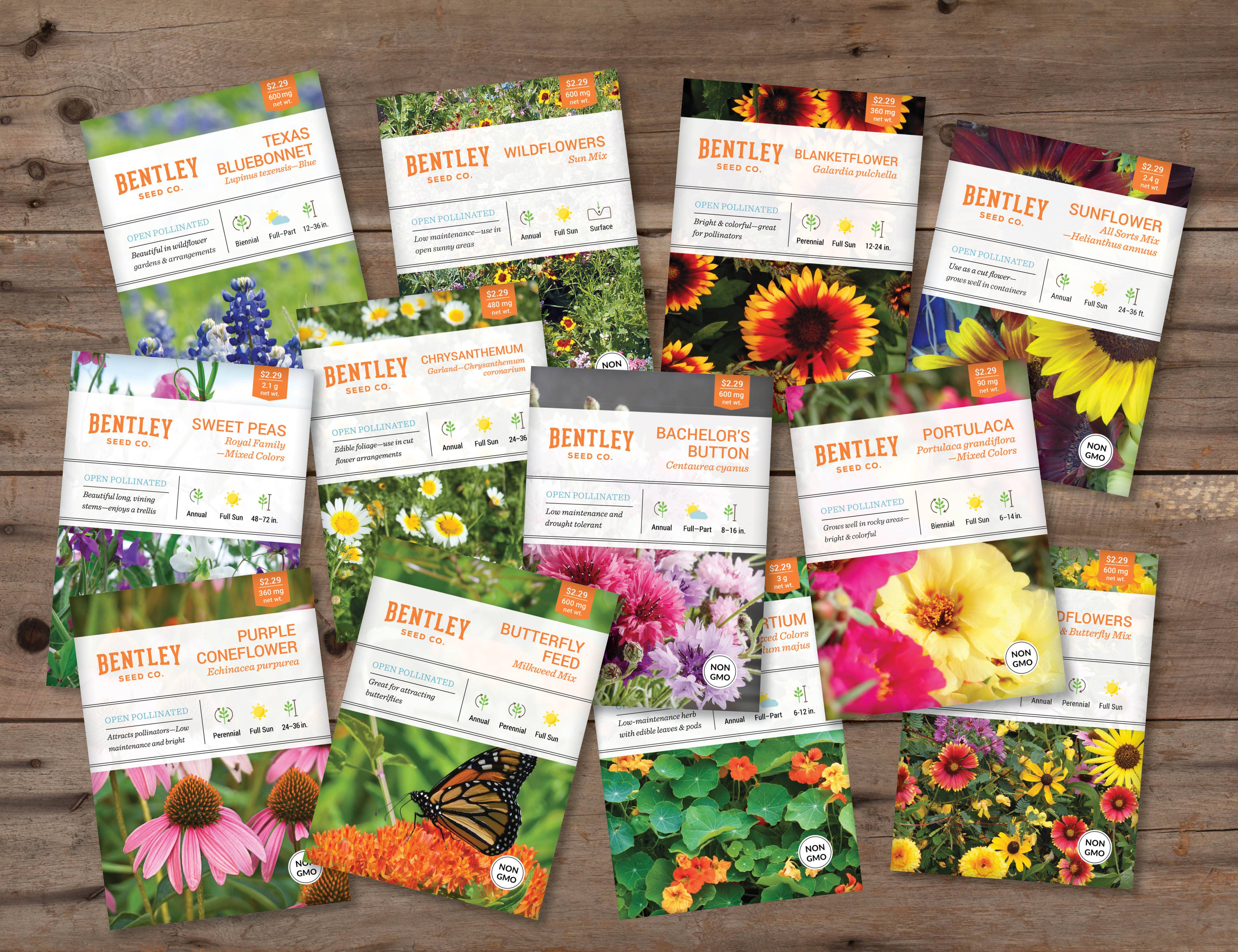 Bentley Seed Co. - Wholesale Retailer Display Stand/Case - 250 Flower Seed Packets Display2